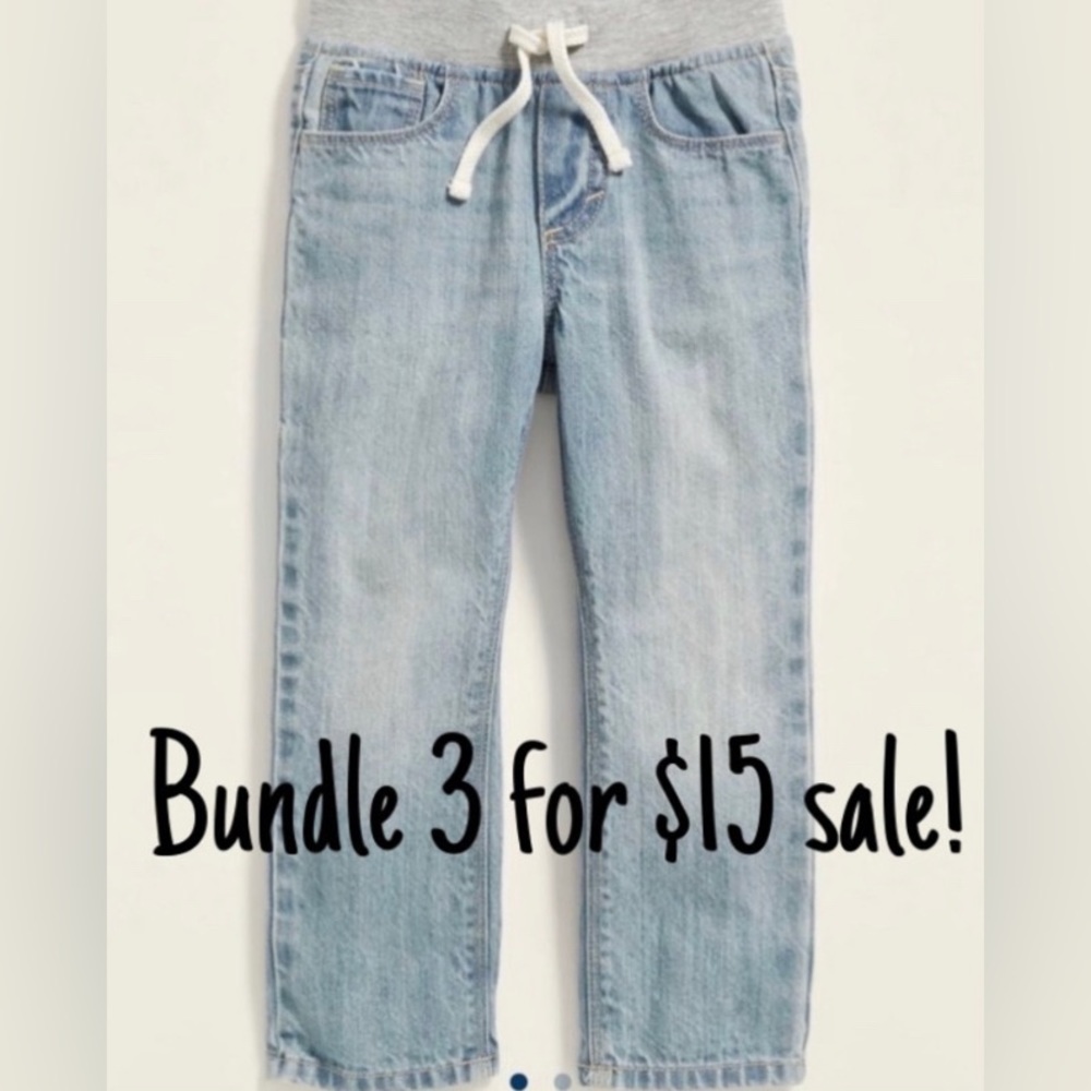 Boys Old Navy Relaxed Fit, pull in jeans, 4t, GUC